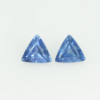 Natural Blue Sapphire Loose Gemstone Trillion Cut