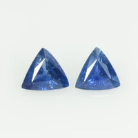 Natural Blue Sapphire Loose Gemstone Trillion Cut