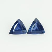 Natural Blue Sapphire Loose Gemstone Trillion Cut
