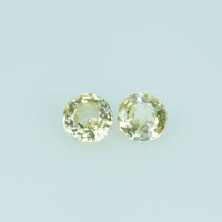 3.5 mm Natural Yellow Sapphire Loose Gemstone Round Cut