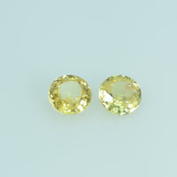 3.7 mm Natural Yellow Sapphire Loose Gemstone Round Cut - Thai Gems Export Ltd.