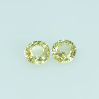 3.7 mm Natural Yellow Sapphire Loose Gemstone Round Cut - Thai Gems Export Ltd.