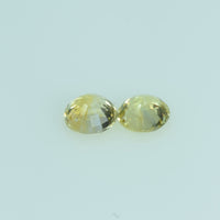 3.7 mm Natural Yellow Sapphire Loose Gemstone Round Cut
