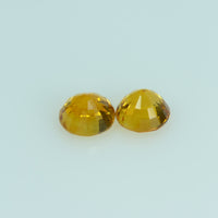 3.4 mm Natural Yellow Sapphire Loose Gemstone Round Cut - Thai Gems Export Ltd.