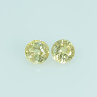3.7 mm Natural Yellow Sapphire Loose Gemstone Round Cut - Thai Gems Export Ltd.