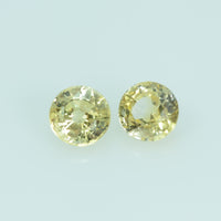 3.7 mm Natural Yellow Sapphire Loose Gemstone Round Cut - Thai Gems Export Ltd.