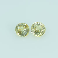 3.7 mm Natural Yellow Sapphire Loose Gemstone Round Cut - Thai Gems Export Ltd.