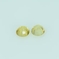 3.5 mm Natural Yellow Sapphire Loose Gemstone Round Cut - Thai Gems Export Ltd.
