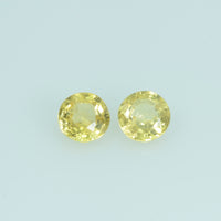 3.5 mm Natural Yellow Sapphire Loose Gemstone Round Cut - Thai Gems Export Ltd.
