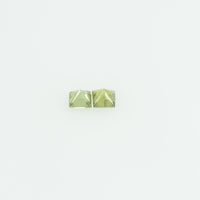 1.9-2.4 MM Natural Princess Cut Green Sapphire Loose Gemstone