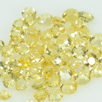 3.3 mm Natural Yellow Sapphire Loose Gemstone Round Cut
