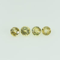 3.3 mm Natural Yellow Sapphire Loose Gemstone Round Cut