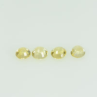 3.3 mm Natural Yellow Sapphire Loose Gemstone Round Cut