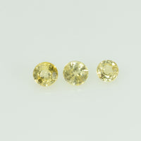 3.0 mm Natural Yellow Sapphire Loose Gemstone Round Cut