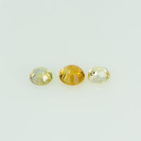 3.0 mm lot Natural Yellow Sapphire Loose Gemstone Round Cut