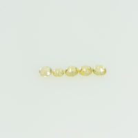1.4-1.7 mm lot Natural Yellow Sapphire Loose Gemstone Round Cut