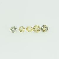 2.0 mm Natural Yellow Sapphire Loose Gemstone Round Cut
