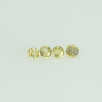 2.0 mm Natural Yellow Sapphire Loose Gemstone Round Cut