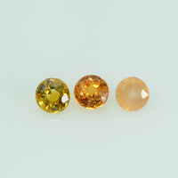 3.5 mm Natural Yellow Sapphire Loose Gemstone Round Cut