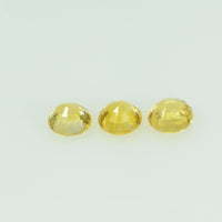 3.5 mm Natural Yellow Sapphire Loose Gemstone Round Cut