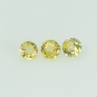 3.5 mm Natural Yellow Sapphire Loose Gemstone Round Cut