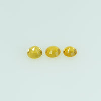 2.5 mm lot Natural Yellow Sapphire Loose Gemstone Round Cut