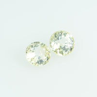 3.7 mm Natural Yellow Sapphire Loose Gemstone Round Cut