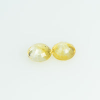 3.4 mm Natural Yellow Sapphire Loose Gemstone Round Cut