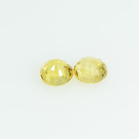 3.4 mm Natural Yellow Sapphire Loose Gemstone Round Cut