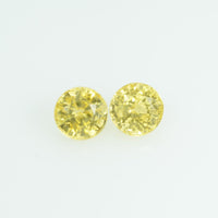 3.5 mm Natural Yellow Sapphire Loose Gemstone Round Cut