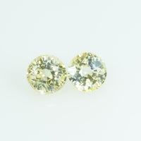3.8 mm Natural Yellow Sapphire Loose Gemstone Round Cut