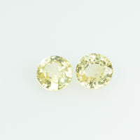 3.7 mm Natural Yellow Sapphire Loose Gemstone Round Cut