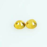 3.5 mm Natural Yellow Sapphire Loose Gemstone Round Cut
