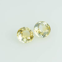 3.8 mm Natural Yellow Sapphire Loose Gemstone Round Cut