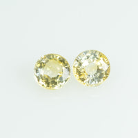 3.8 mm Natural Yellow Sapphire Loose Gemstone Round Cut
