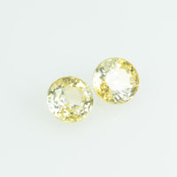 3.8 mm Natural Yellow Sapphire Loose Gemstone Round Cut
