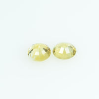 3.4 mm Natural Yellow Sapphire Loose Gemstone Round Cut