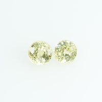 3.5 mm Natural Yellow Sapphire Loose Gemstone Round Cut