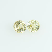3.5 mm Natural Yellow Sapphire Loose Gemstone Round Cut