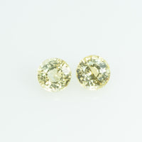 3.5 mm Natural Yellow Sapphire Loose Gemstone Round Cut
