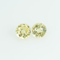 3.5 mm Natural Yellow Sapphire Loose Gemstone Round Cut