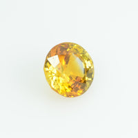 1.12 Cts Natural Bi-color Yellow Sapphire Loose Gemstone Round Cut
