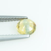 0.83 Cts Natural Bi-color Yellow Sapphire Loose Gemstone Round Cut