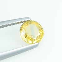 0.83 Cts Natural Bi-color Yellow Sapphire Loose Gemstone Round Cut