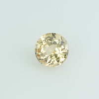 0.74 Cts Natural Yellow Sapphire Loose Gemstone Round Cut