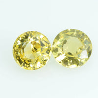5.8 mm Natural Yellow Sapphire Loose Gemstone Round Cut