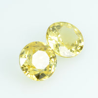 5.8 mm Natural Yellow Sapphire Loose Gemstone Round Cut