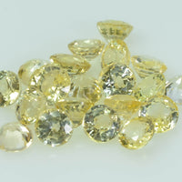 4.0 mm Natural Yellow Sapphire Loose Gemstone Round Cut