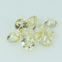 4.0 mm Natural Yellow Sapphire Loose Gemstone Round Cut
