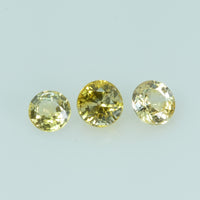 4.0 mm Natural Yellow Sapphire Loose Gemstone Round Cut